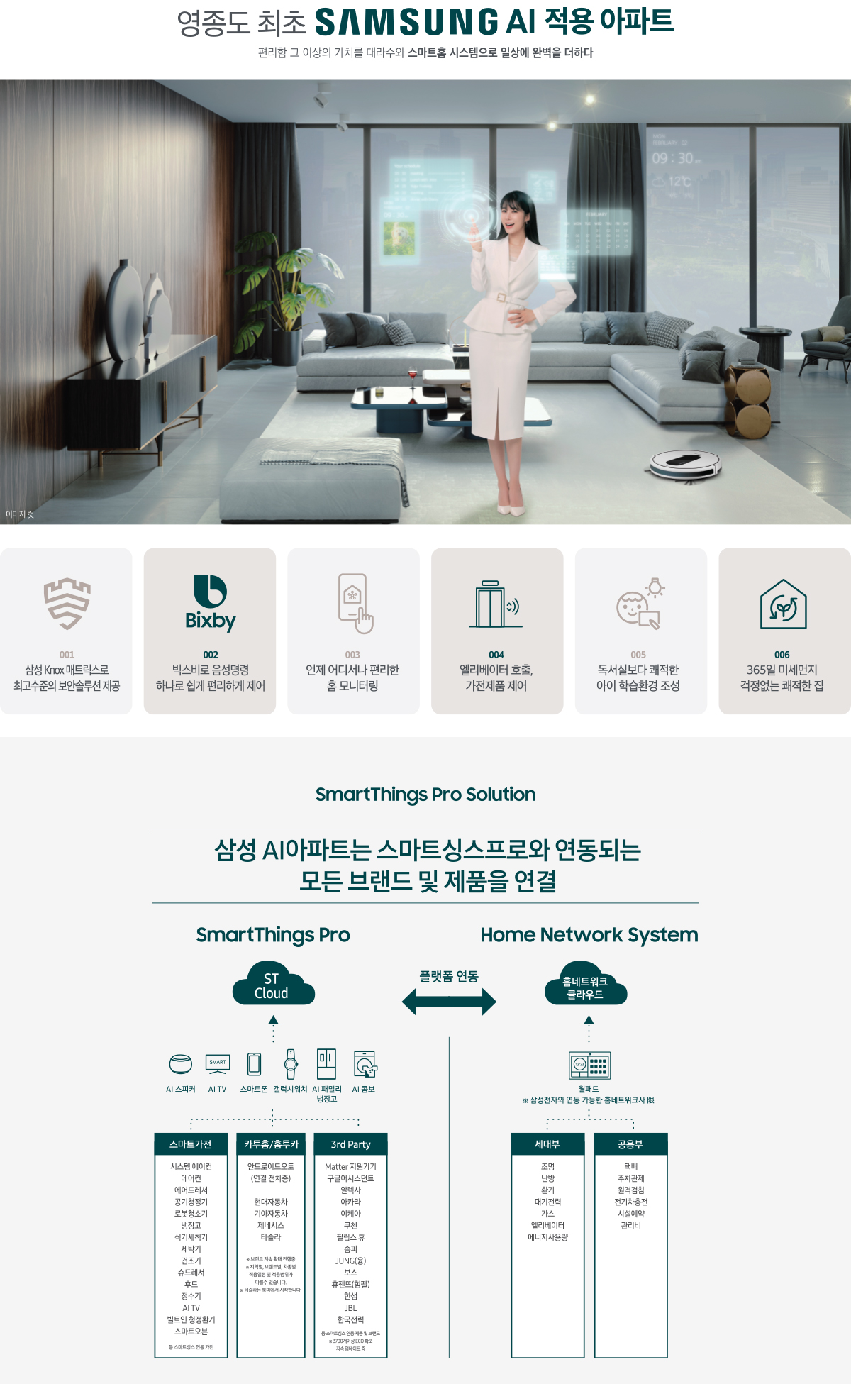 영종 대라수 어썸 삼성 AI 스마트홈 시스템 안내