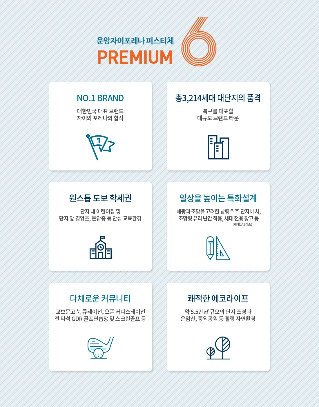 운암자이포레나 6개 프리미엄 배너